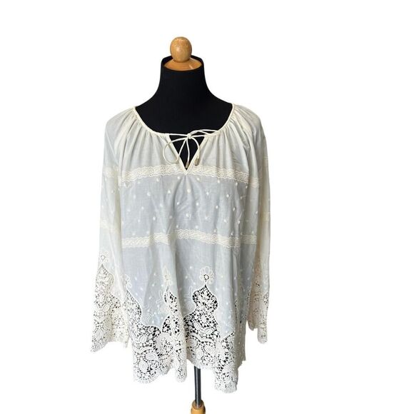 ZIMMERMANN CREAM LACE BLOUSE BOHO SIZE 1 IMMACULATE - Picture 8 of 12
